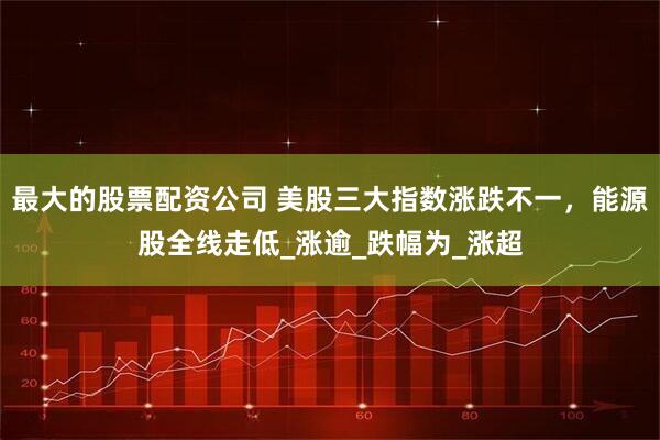 最大的股票配资公司 美股三大指数涨跌不一，能源股全线走低_涨逾_跌幅为_涨超